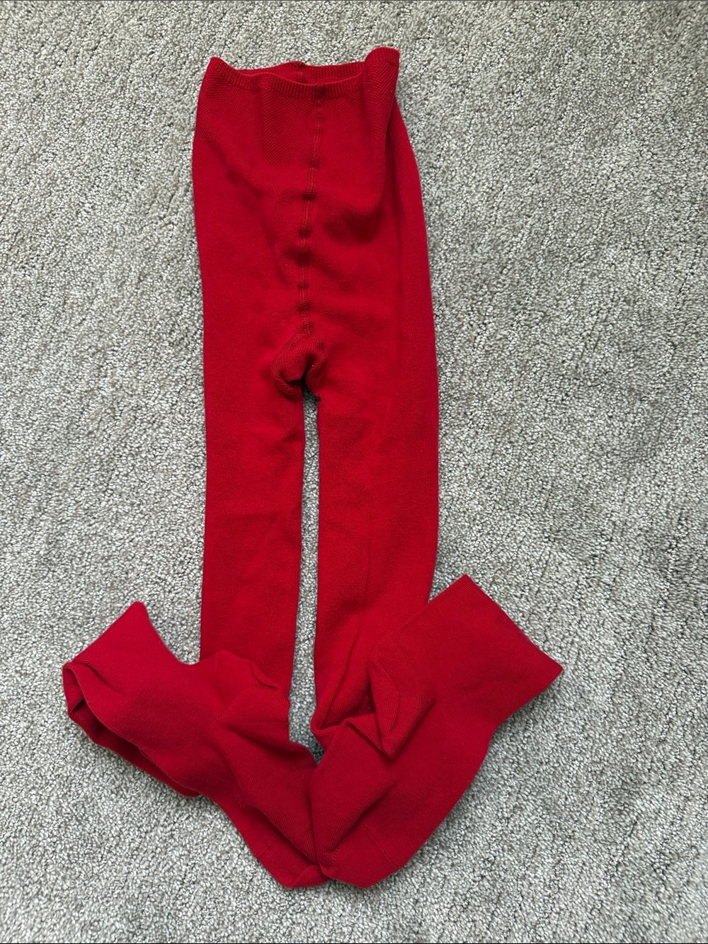 Red Kids Knit Tights
